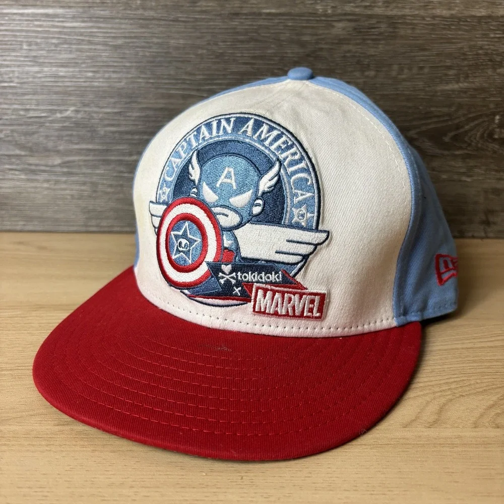 Captain America Hat Cap Snap Back Tokidoki Marvel Embroidered Comic Mens